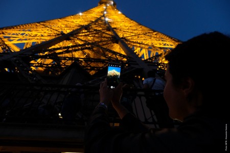 La Torre Eiffel de noche