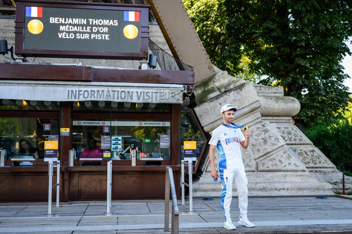 Benjamin Thomas à la tour Eiffel